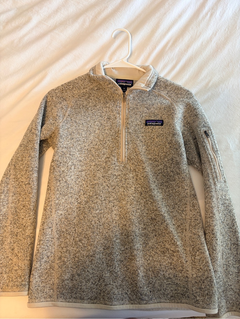 Patagonia Women’s Beige Quarter-Zip Pullover